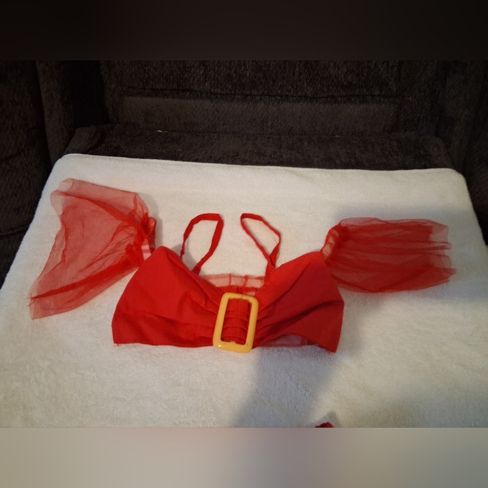 Red Kids Summer  Dress Set - Picture 2 of 4